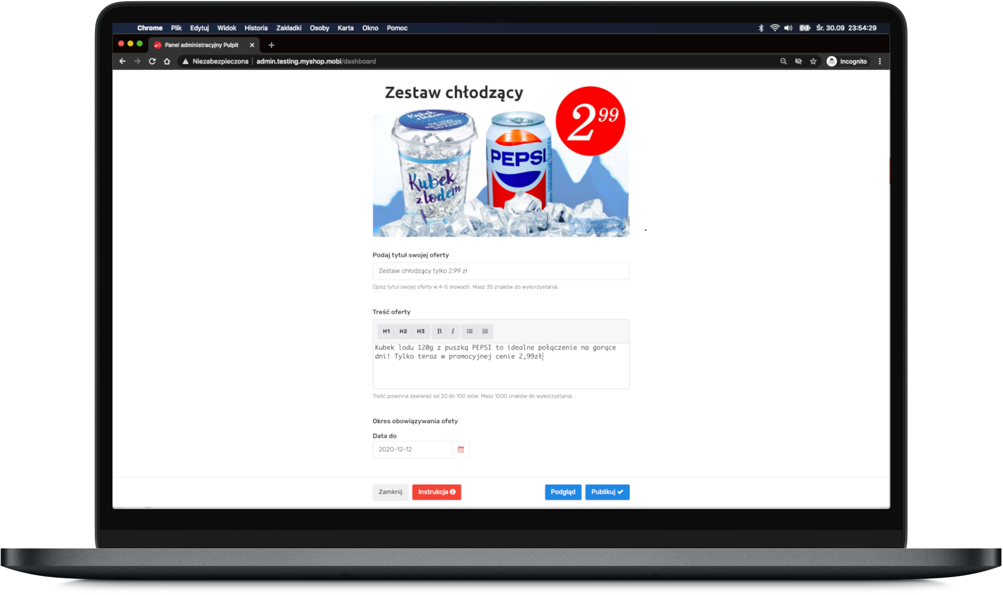 Program lojalnościowy kreator ofert