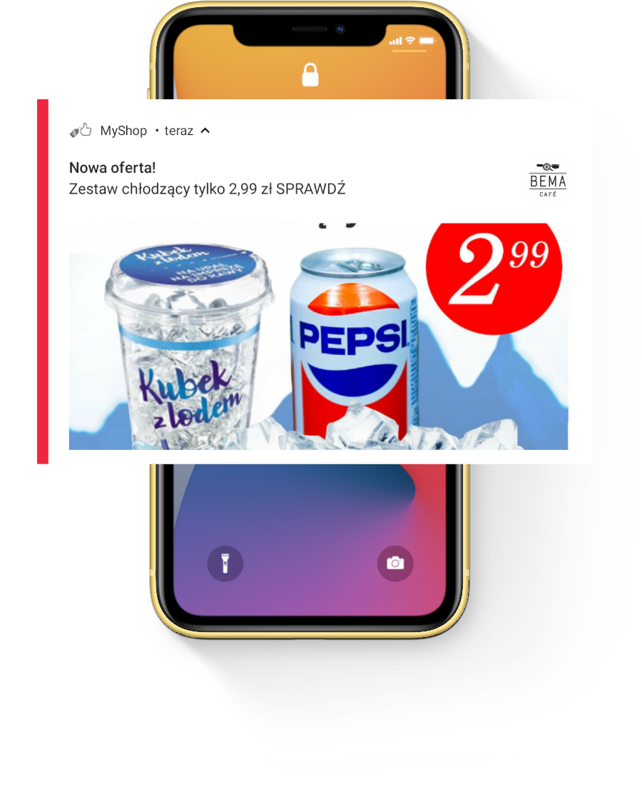 Program lojalnościowy powiadomienie klienta o ofercie